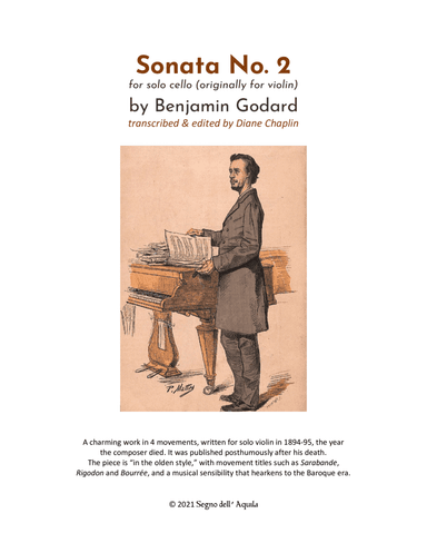 Solo Cello Sonata No. 2 (arr. Diane Chaplin)