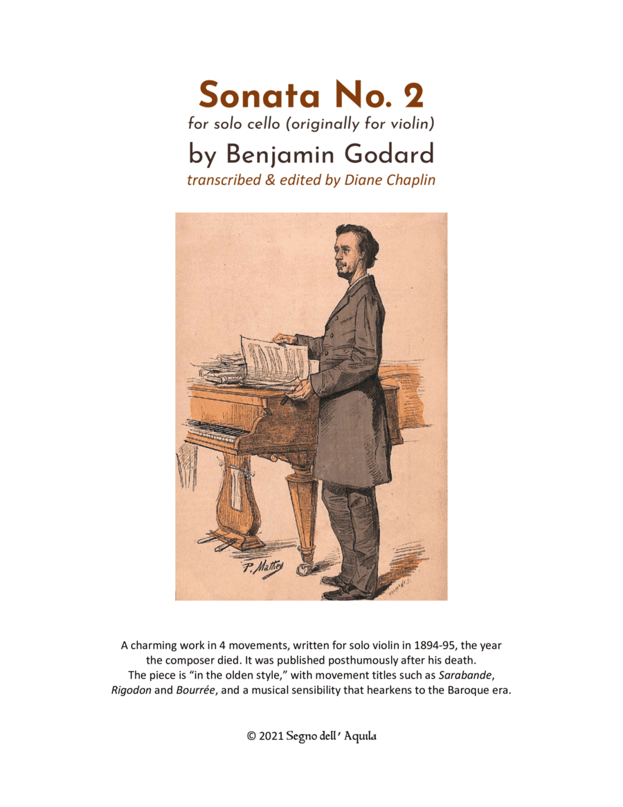 Solo Cello Sonata No. 2 (arr. Diane Chaplin)