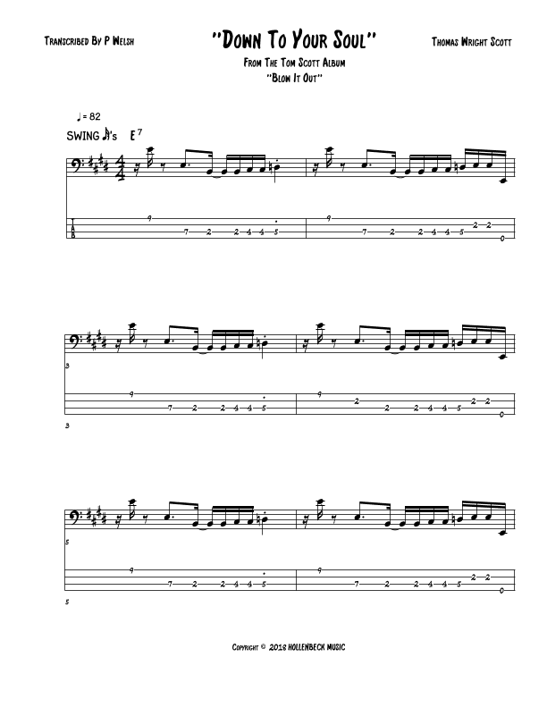 Down To Your Soul (arr. Accubass)