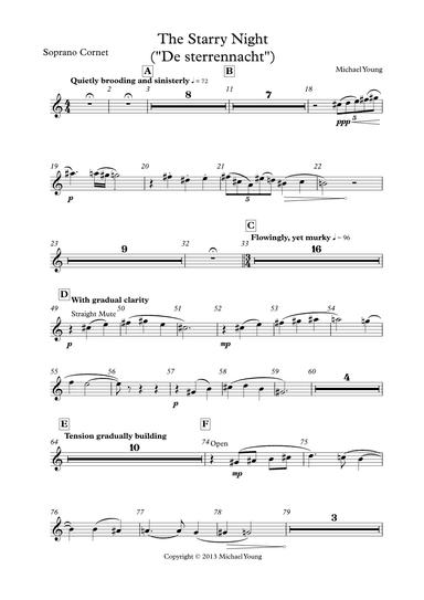 The Starry Night (Brass Band) - Parts
