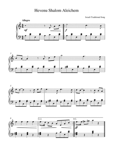Hevenu Shalom Aleichem (arr. Kaiserin Rebecca)