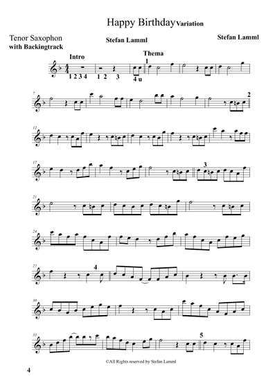 Happy Birthday with Variations