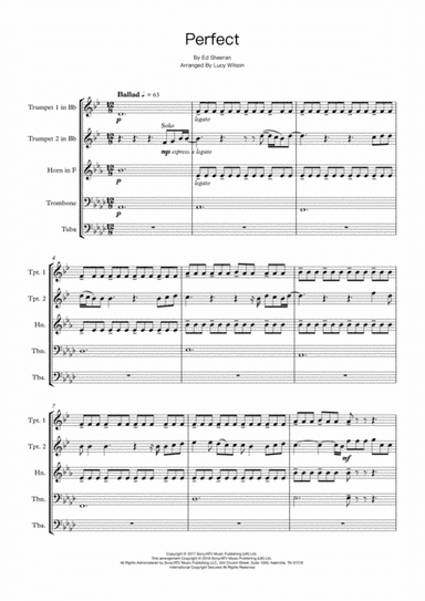 Perfect (arr. Lucy Wilson)