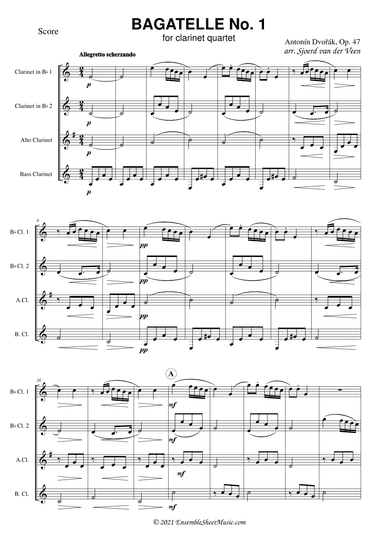 Bagatelle  from 5 Bagatelles for Harmonium and Sting Trio, Op. 47 (arr. Sjoerd van der Veen)