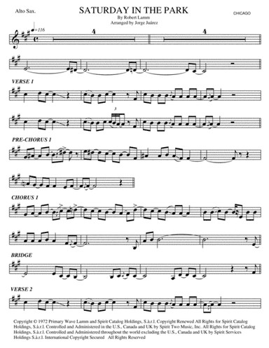 Saturday In The Park (arr. Jorge Juárez)