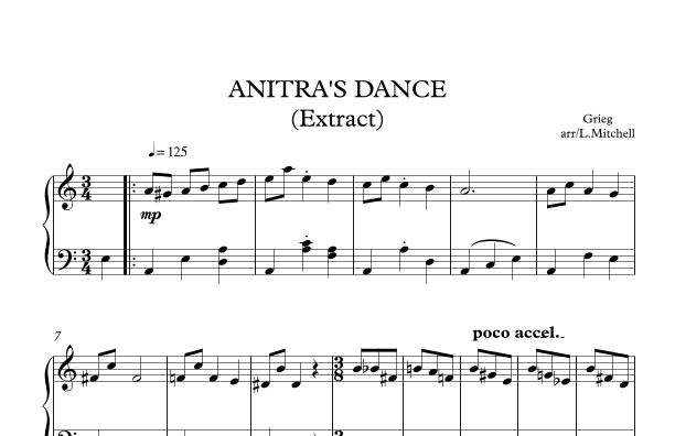 ANITRA'S DANCE (arr. Lee Mitchell)