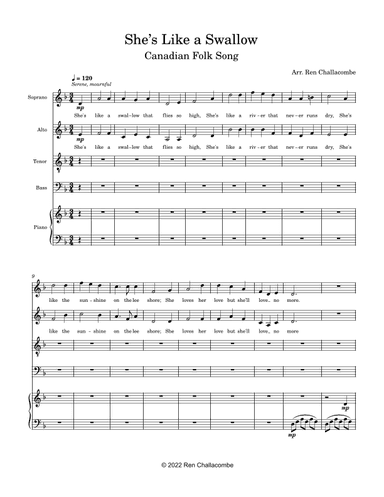 She's Like A Swallow (arr. Ren Challacombe)