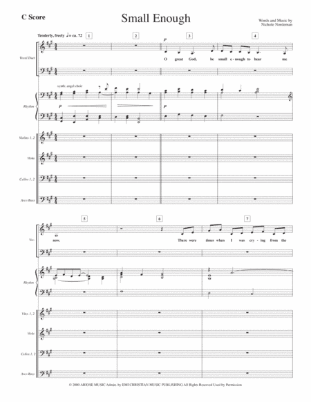 Small Enough (arr. Lyndell Leatherman)