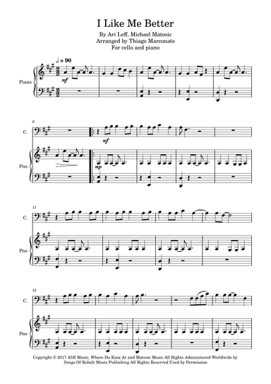 I Like Me Better (arr. Thiago Marconato)