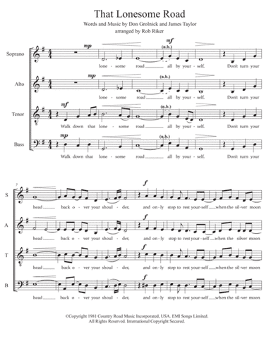 That Lonesome Road (arr. Rob Riker)