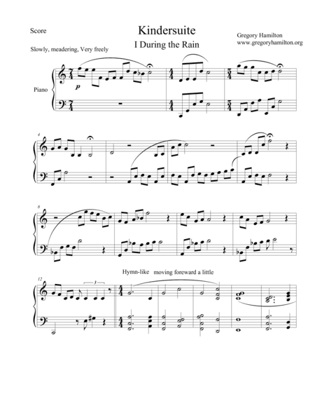 Kindersuite I During the Rain