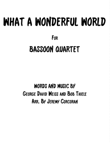 What A Wonderful World (arr. Jeremy Corcoran)