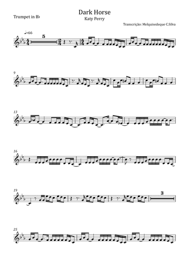 Dark Horse (arr. Melquisedeque C.Silva)