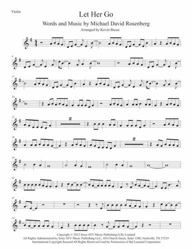 Let Her Go (arr. Kevin Busse)