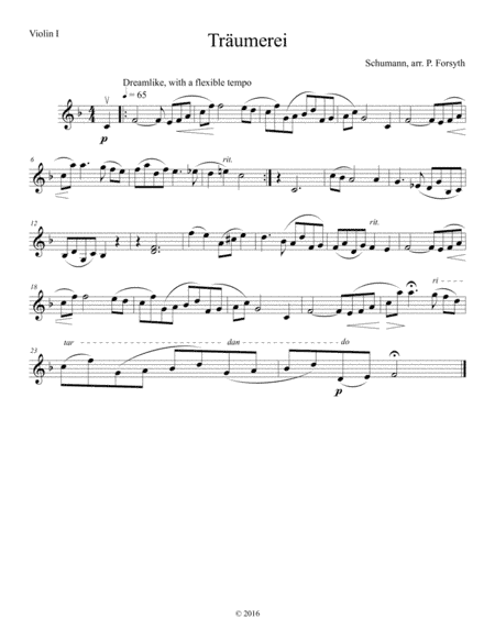 Traumerei (arr. Patrick Forsyth)