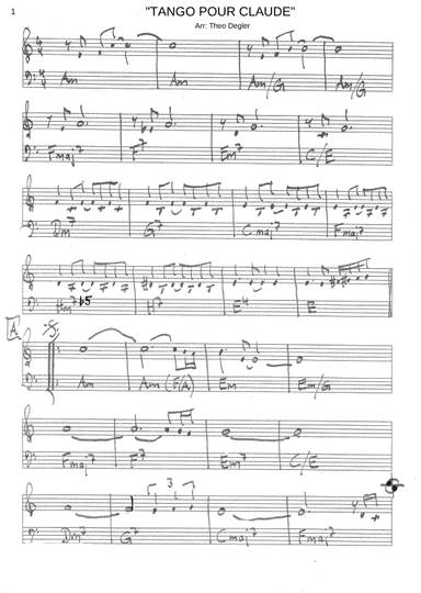 Tango Pour Claude (arr. Theo Degler)