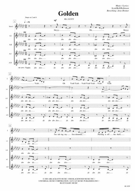 Golden (arr. Jetse Bremer)