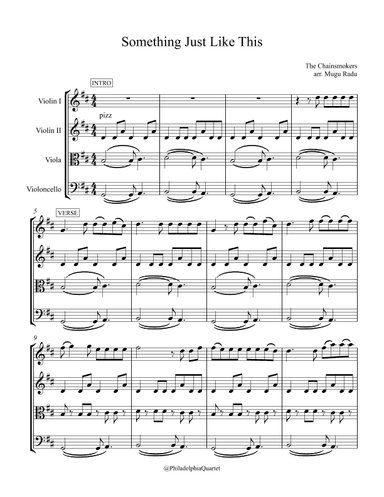 Something Just Like This (arr. Mugu Radu)