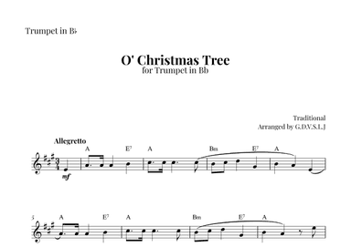 O' Christmas Tree (arr. G.D.V.S.L.J)