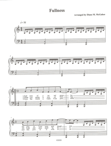 Fullness (arr. Diane M. McGahee)