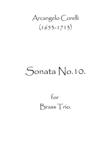 Sonata No.10 (arr. Spencer Bundy)