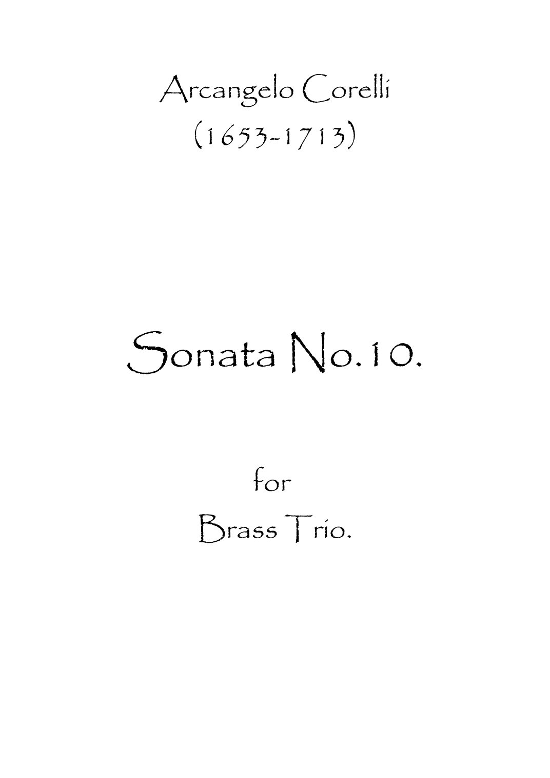 Sonata No.10 (arr. Spencer Bundy)