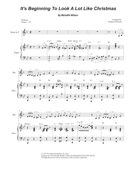 It's Beginning To Look Like Christmas (arr. Stephen DeCesare)