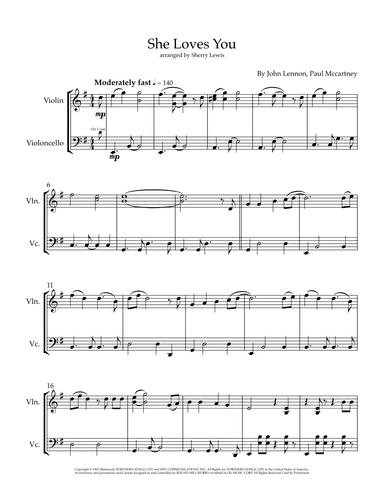 She Loves You (arr. Sherry Lewis)