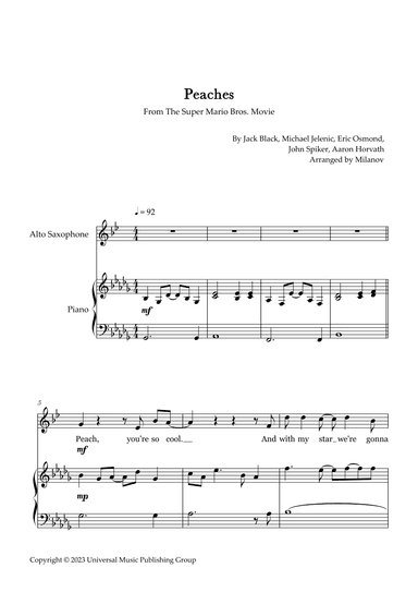 Peaches (arr. Milanov)
