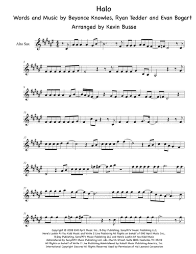 Halo (arr. Kevin Busse)
