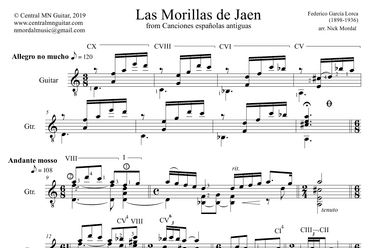 Las Morillas de Jaen - Canciones españolas antiguas (arr. Nick Mordal)