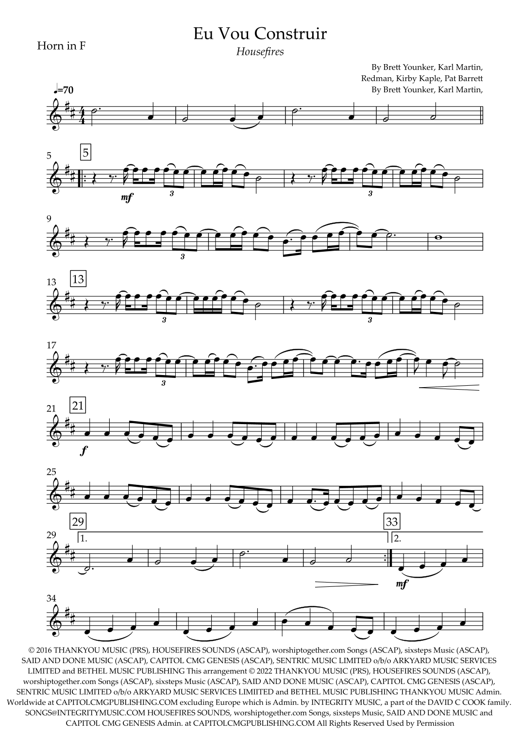 Build My Life (arr. Fabio Britto)
