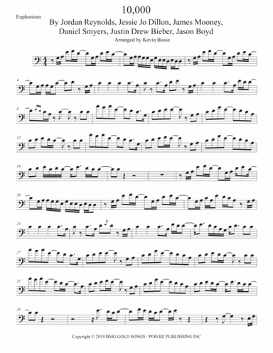 10,000 Hours (arr. Kevin Busse)