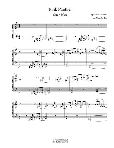 The Pink Panther (arr. Natasha Lin)