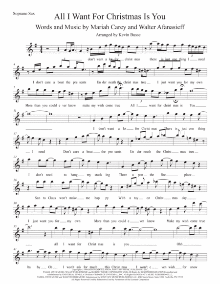 All I Want For Christmas Is You (arr. Kevin Busse)