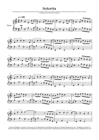 Senorita (arr. Henrique F Mangoni)