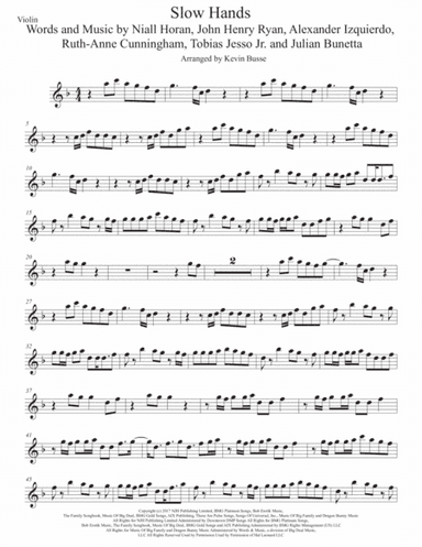 Slow Hands (arr. Kevin Busse)