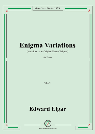 Elgar-Variations on an Original Theme 'Enigma'(Enigma Variations) (arr. OSM Press)