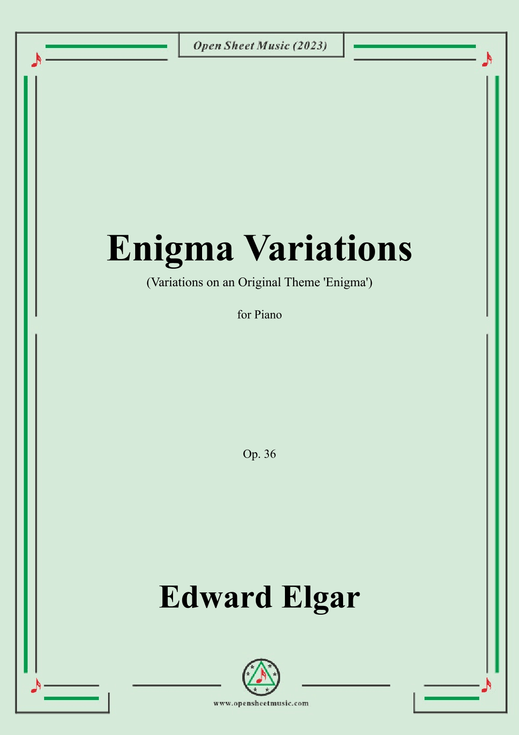 Elgar-Variations on an Original Theme 'Enigma'(Enigma Variations) (arr. OSM Press)