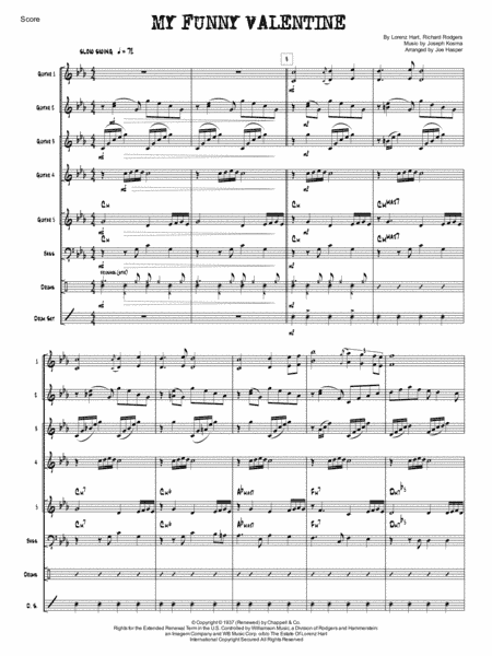 My Funny Valentine (arr. Joseph Hasper)