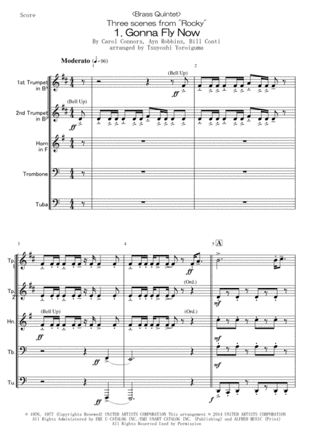Gonna Fly Now (arr. Tsuyoshi Yoroiguma)