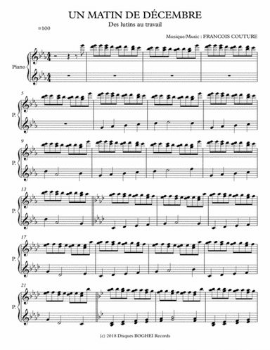 UN MATIN DE DÉCEMBRE  Des lutins au travail