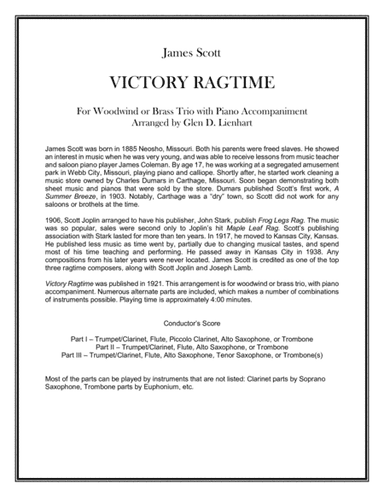 Victory Ragtime (arr. Glen D. Lienhart)