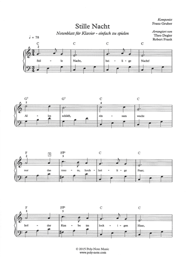 Silent Night (Stille Nacht) (arr. Theo Degler)