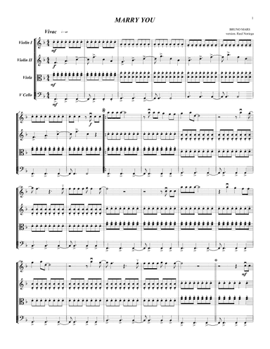 Marry You (arr. RAUL NORIEGA)