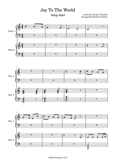 Joy to the World - harp duet (arr. Barbara Fischer)