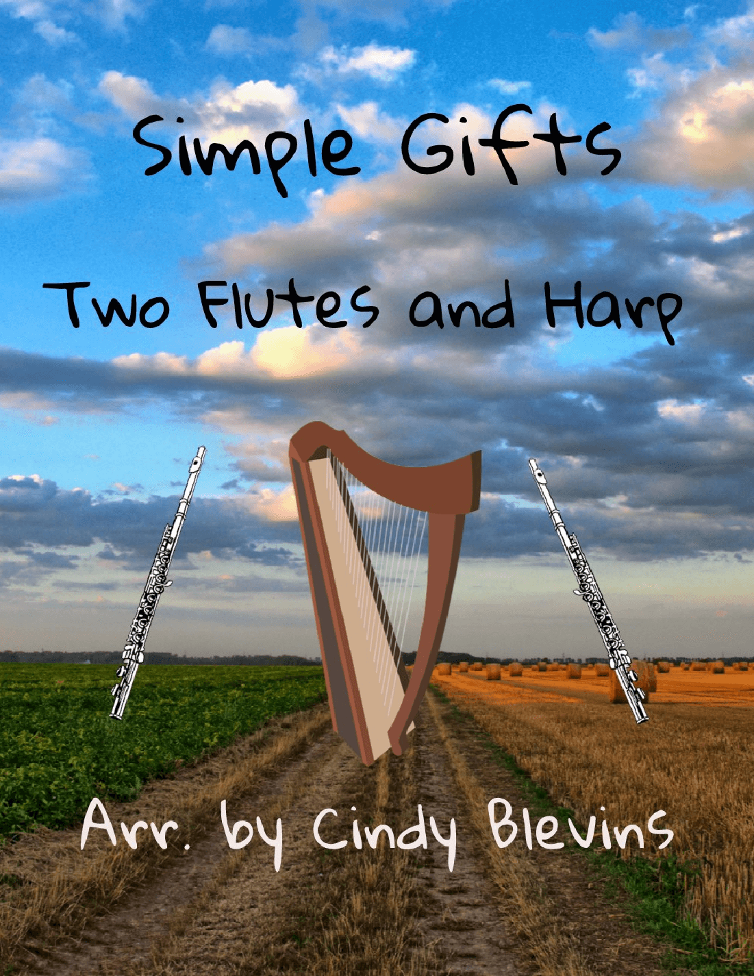 Simple Gifts, Two Flutes and Harp (arr. Cindy Blevins)