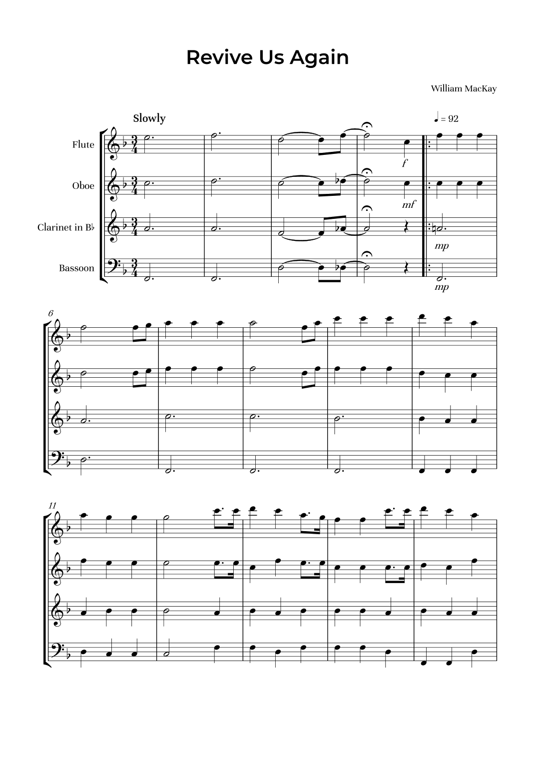 Revive Us Again (arr. Alliance Edition)