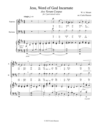 Jesu, Word of God Incarnate (SB) (arr. Curtis Hanson)