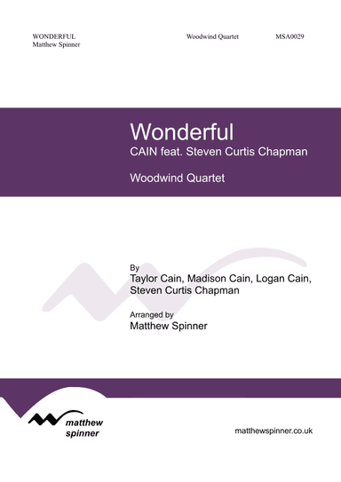 Wonderful (arr. Matthew Spinner)